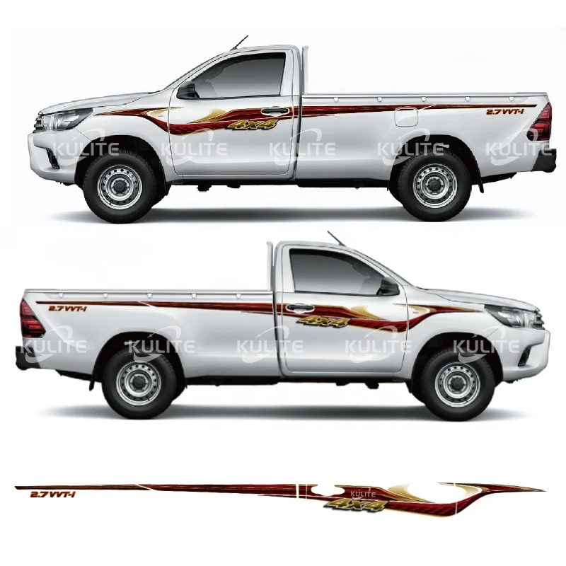Pour Toyota Hilux 2015-2021 Intérieur de voiture en fibre de carbone &  Autocollant de décoration extérieure Accessoire de voiture Autocollant pour  accessoires Toyota Hilux