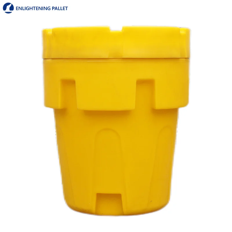 Заводская поставка впитывающий химический 95 галлонов химическое сдерживание и контроль пролива полимерный спасательный барабан для опасных