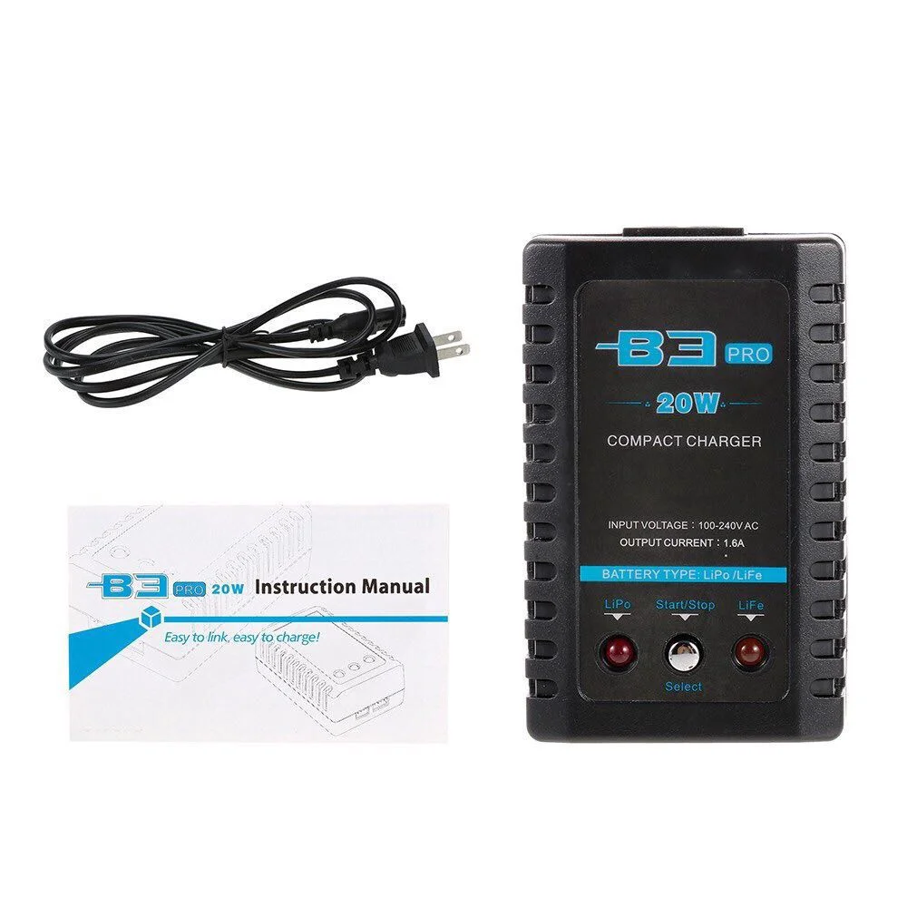 B3 Pro 20W Compact Charger Reliable Lipo/life Battery Charger
