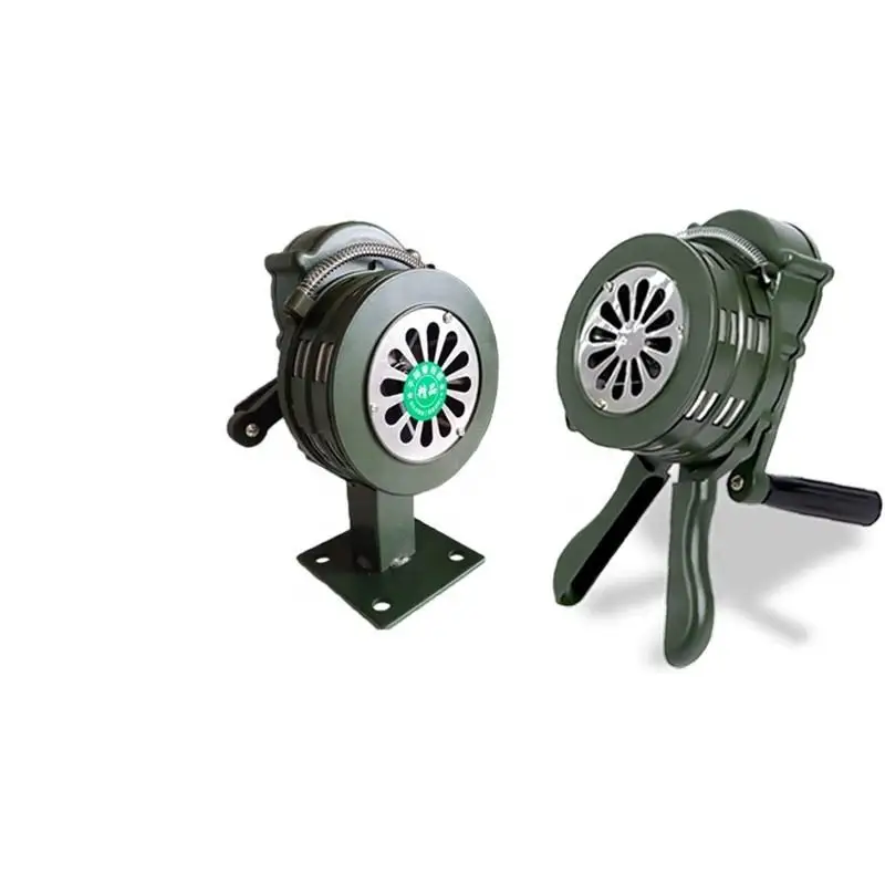 Hand Crank Alarm Aluminium Alloy 110db Loud Alarm Siren Horns Alarm For