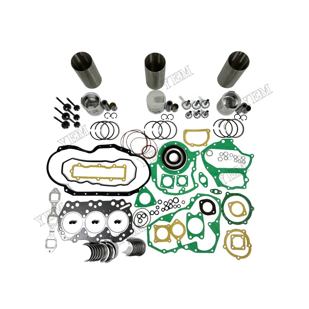 Overhaul Kit With Valves Engine Bearings Cylinder Liner Piston Rings Full Gasket Kit Fit for Mitsubishi S3Q2 Engine