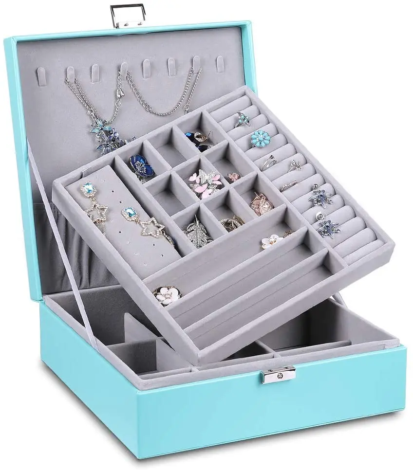Best Selling jwellery box jewellery necklace leather case necklace leahter box
