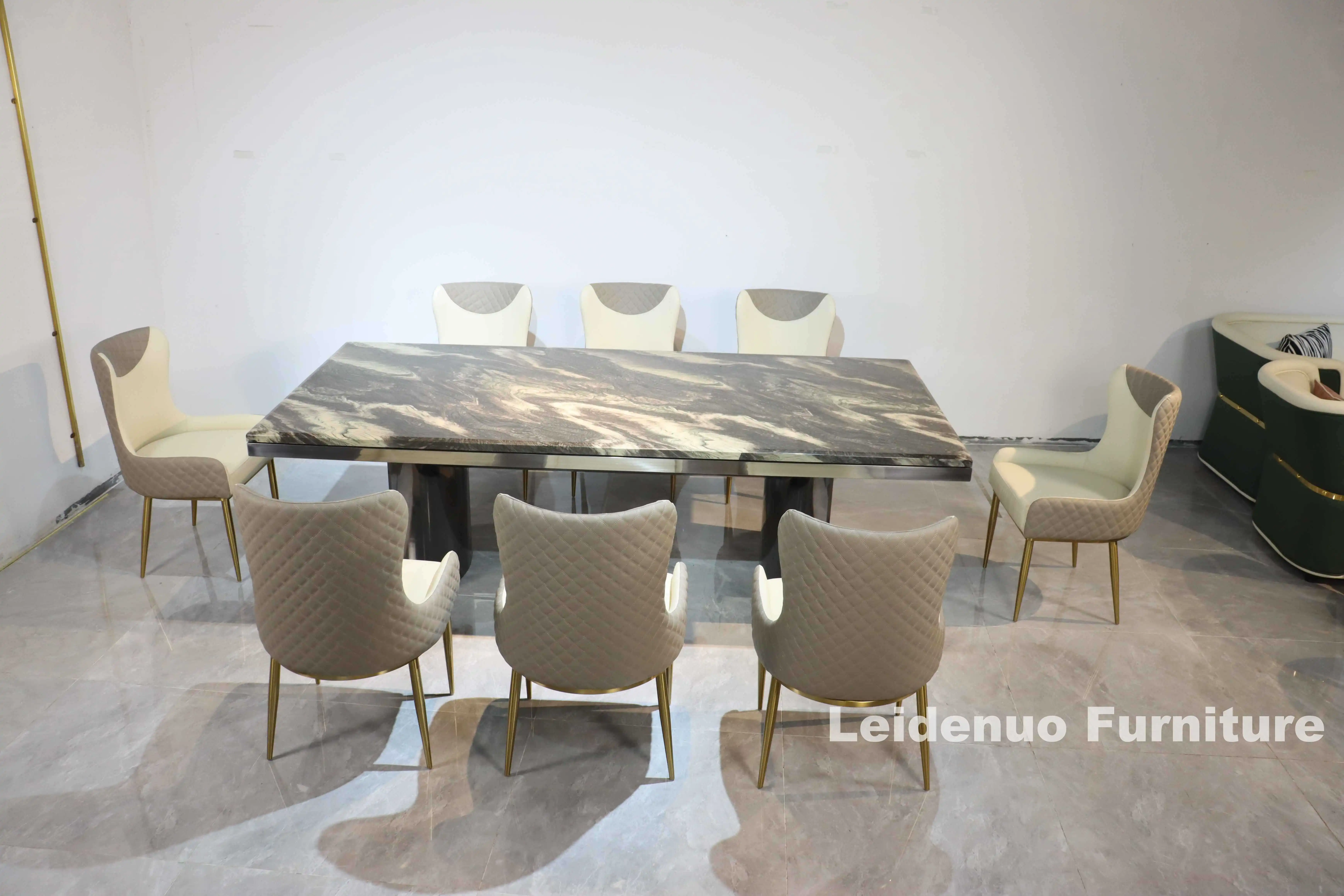 Home Furniture Modern Dining Table Luxury Marble Italian Luxury Dining