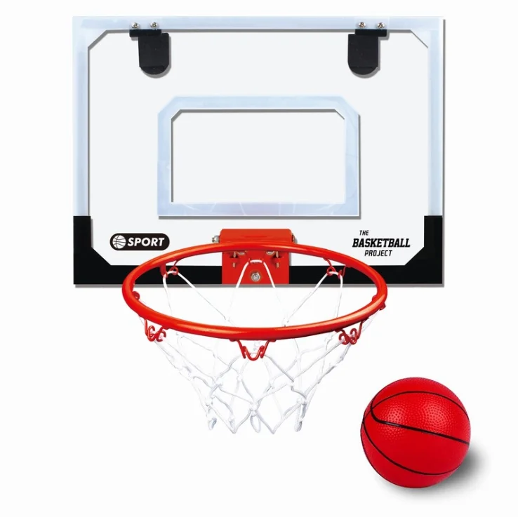 VEUXOUT Mini Basketball Hoop for Wall & Door 17.8 x 12 Indoor Basketball Hoop Toy Set with Ball Gift for Boy 