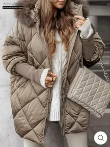 New Arrival Long Women's Winter Waterproof Windproof Hooded Cardigan Coat for European American Markets-Wholesale