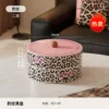 Round fruit platter (leopard print) - two tiers