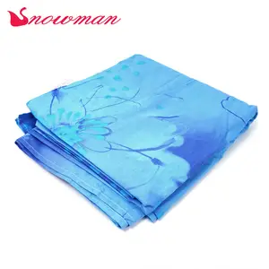 Wholesale Customization Blue Printed Floral Pattern Superf Iber Sheet Bedding