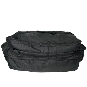 Foldable Outdoor Travel Luggage Multiple Storage Compartments Design Business Suit Bag Large Black Night Duffel Bag