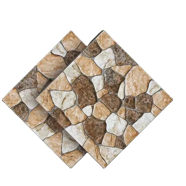 bathroom cobblestone floor tiles 300*300mm outdoor floor tiles blocks for garden road Stone Texture