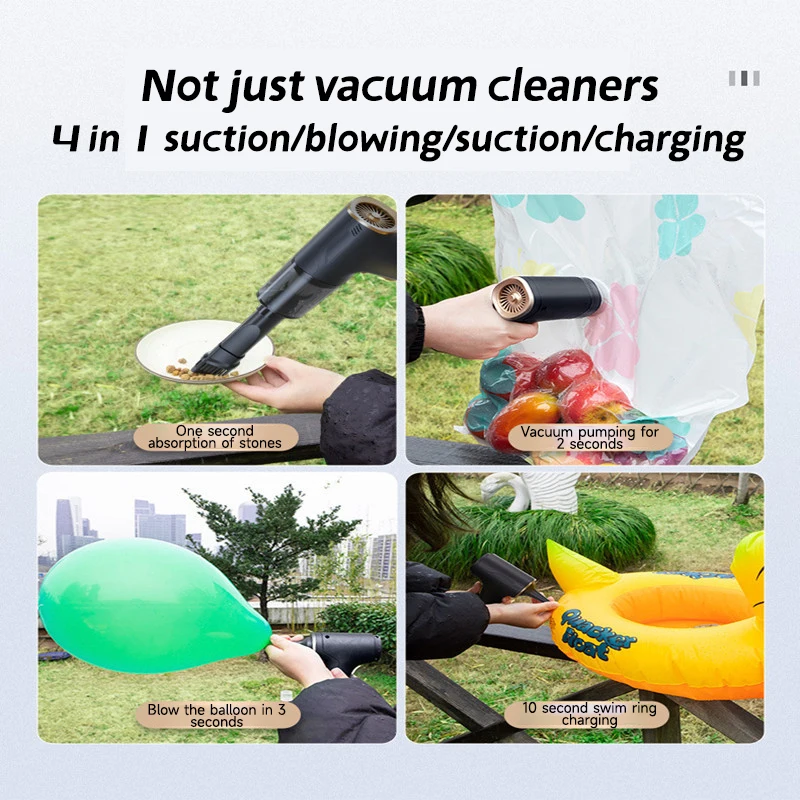 12000pa Portable Mini Vacuum Cleaner Car Vacuum Cleaner 4-in-1 Handheld Vacuum Cleaner 120w Brushless Vacuum Cleaner - view 6