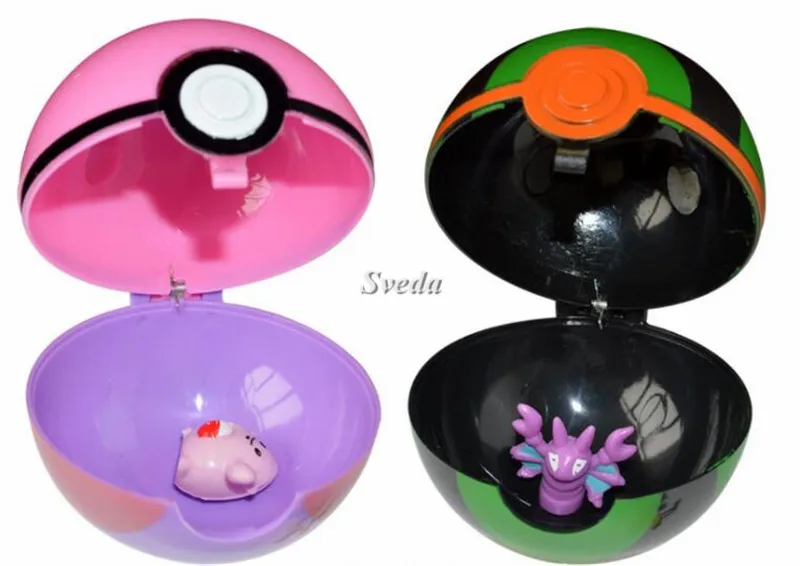 
 Рекламная игрушка Покемон мяч 7 см GS тыкать Мячи Горячая игра Покемон Go мяч с фигуркой внутри  