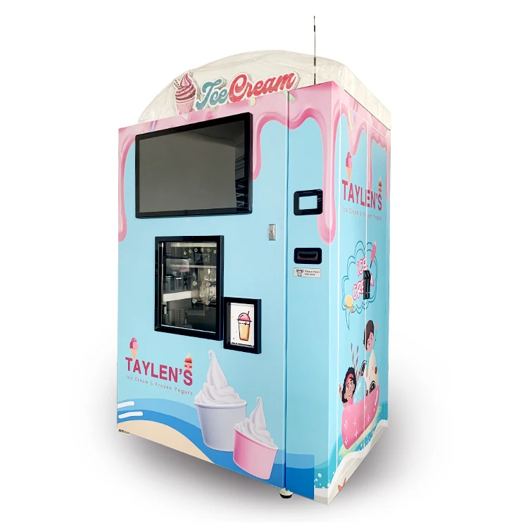 Self Service Soft Ice Cream Vending Machine