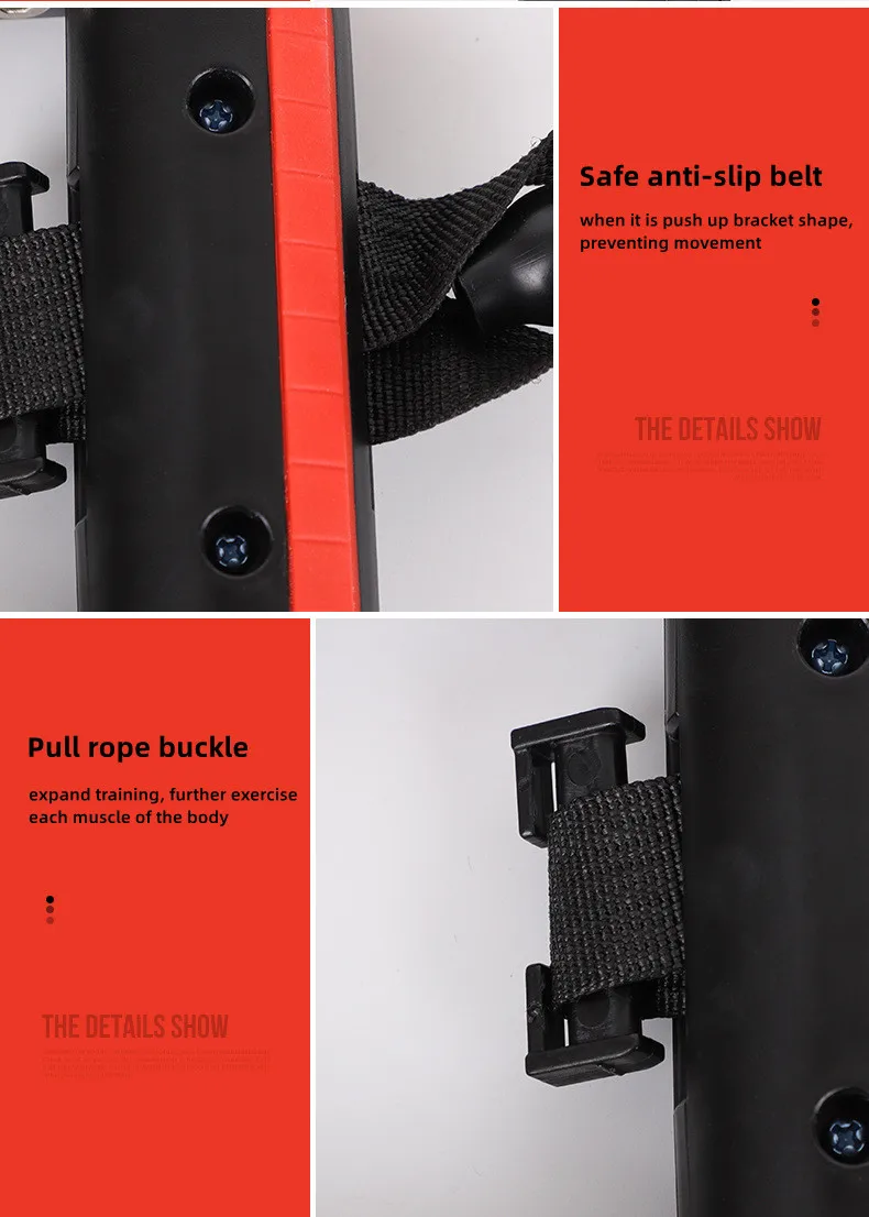 oemmuscle roller wheel push up bars core strength abdominal trainer with knee pad home gym fitness equipment-6