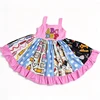 ABC School Print Ruffle Dress