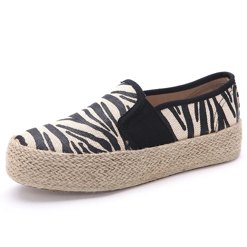 rope soled canvas shoe