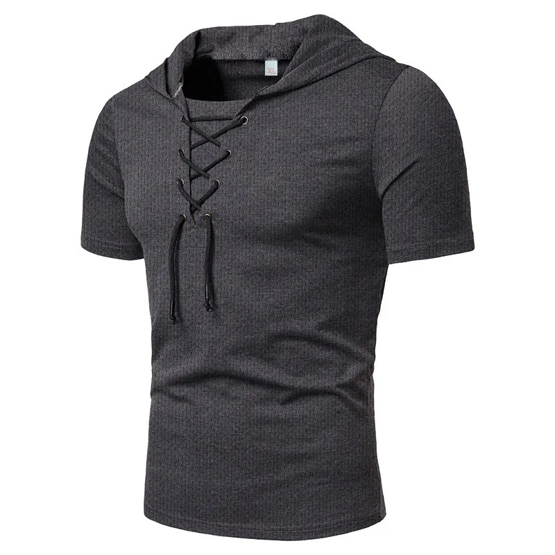 RNSHANGER Summer T-Shirt with Hood - Lightweight, Casual, and Sporty