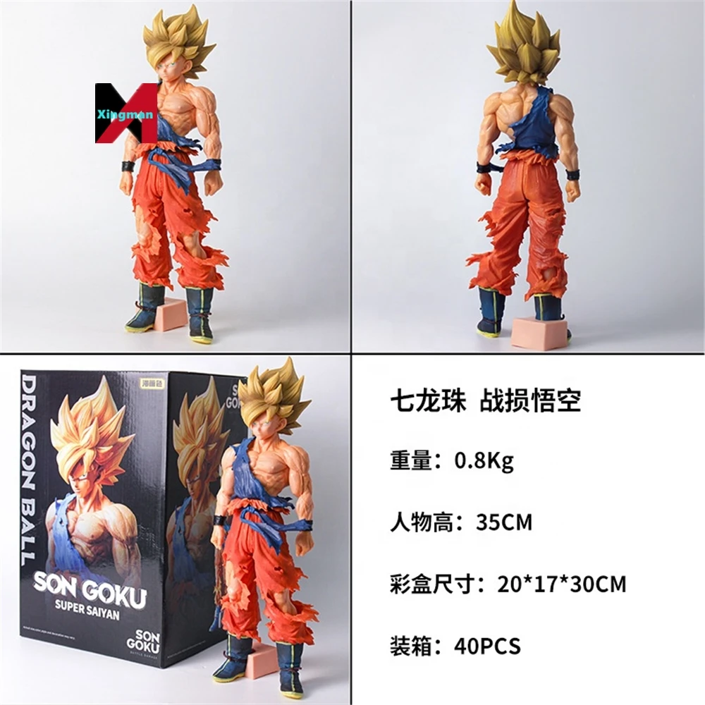 35cm Son Goku Super Saiyajin Figura Dragon Ball Z Super Master em