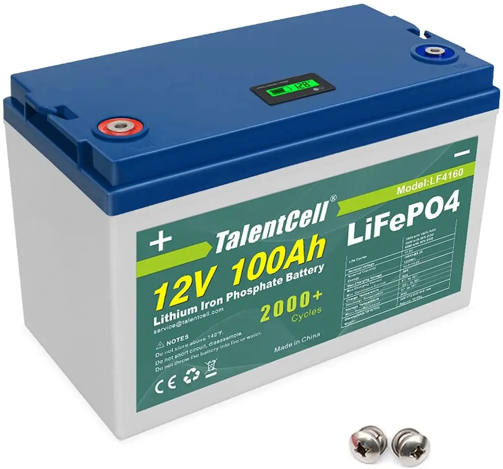 Free Shipping Lifepo4 12V 100ah Deep Cycle Power Lithium Ion Battery For RV/Solar System/Golf Carts