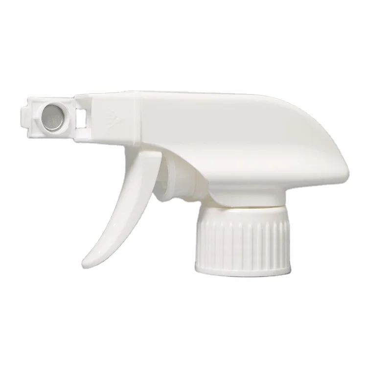 Chemical Resistant Foam Trigger Sprayer 28/410 All Plastic Trigger Sprayer White Color with Mesh Foam Nozzle