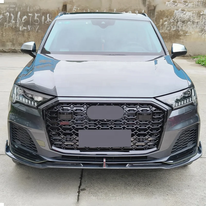 For 2020-2022 Audi Q7 Front Bumper Carbon Fiber Q7 Dry Carbon Fiber ...