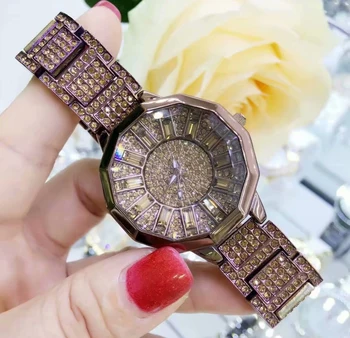 Swaymond Quartz Watch Diamond Jewel Ladies Rose Black Gold Watch Women  Watches Stainless Steel Clock Czech Big Large Dial| Alibaba.com