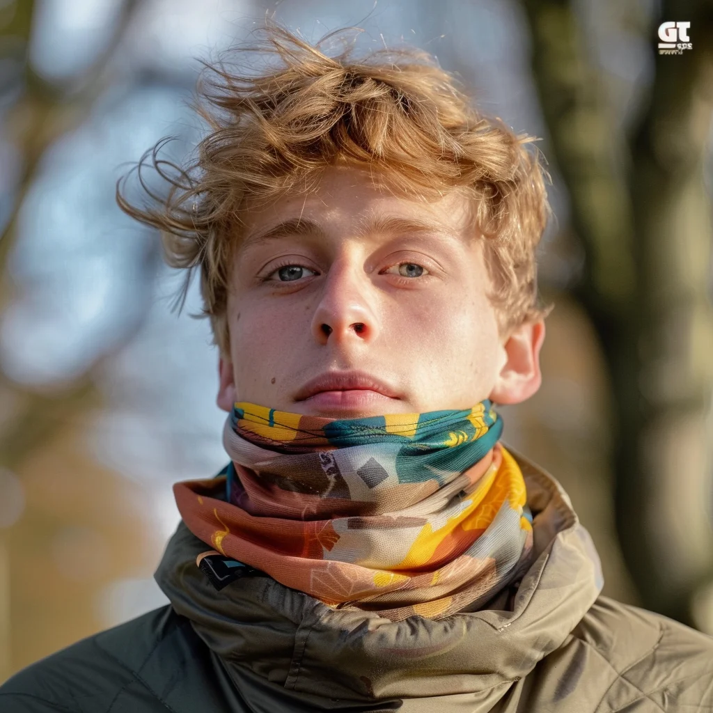 Бесшовный шарф-шарф из трубчатой ткани 130 г/м2