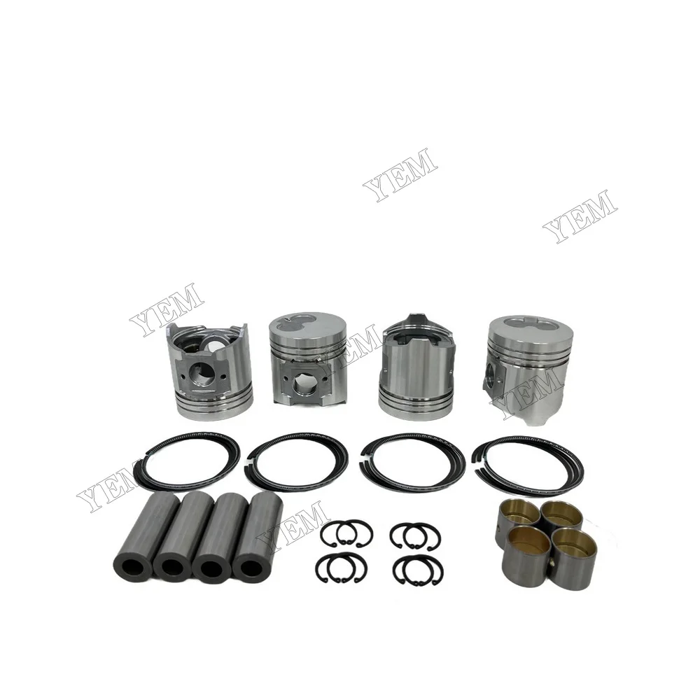 For Komatsu 4D94 Piston Set With Piston Ring Aftermarket Engine Parts 6