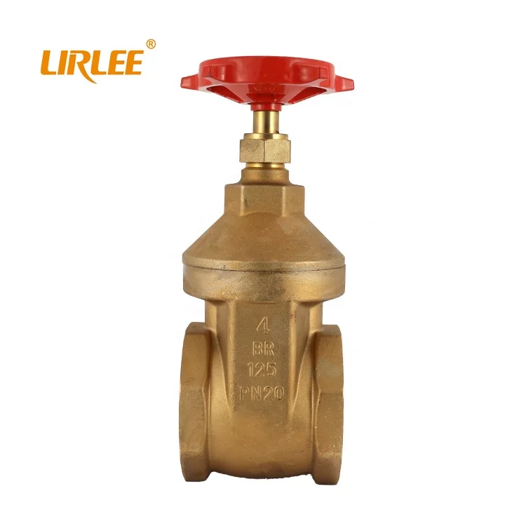 LIRLEE Durable Water Control Handwheel Stem Extension Bronze Kuningan Gate Valve