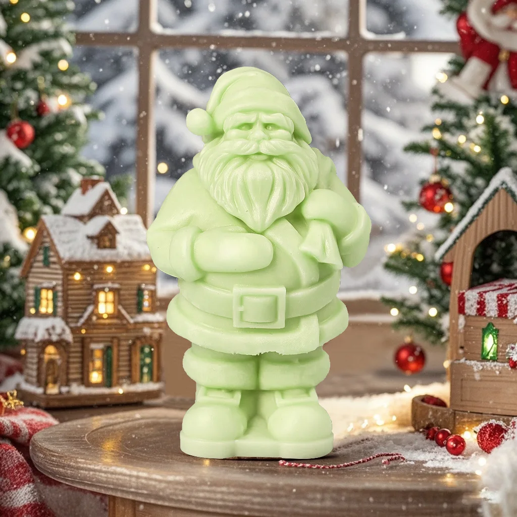 Wholesale Santa Claus Silicone Mold Set Handmade Cake Tools for Aromatherapy Baking Christmas Ornaments and Candles factory