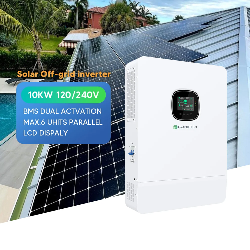 그랜드테크 오프그리드 완전 태양광 에너지 시스템 5KW 10KW 20KW 30KW 태양광 패널 키트, 가정용 하이브리드 태양광 인버터