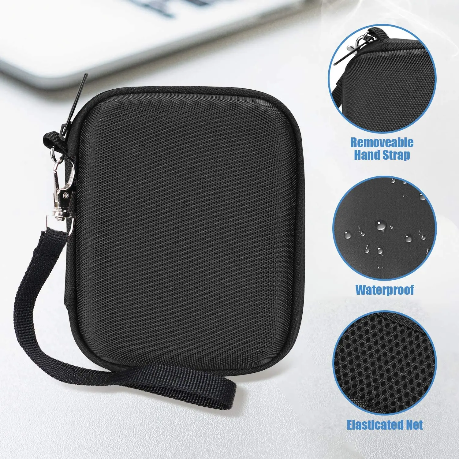 Custom Color Travel Dustproof Hard Shell Carrying Makeup Zipper Boxes Hard EVA Cosmetic Bags & Cases with Customized Logo