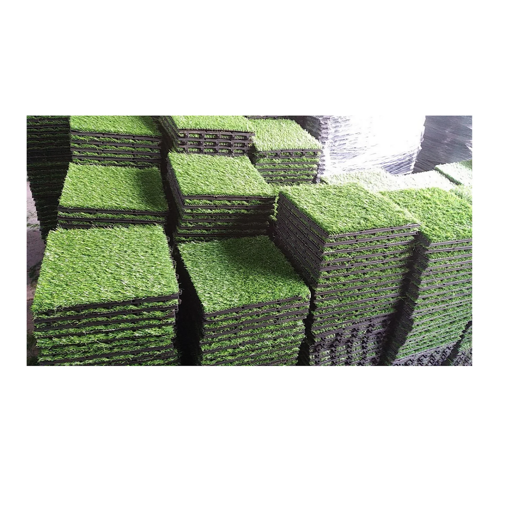 Grass Decking Tiles 300*300mm For Interior Exterior Home Decor Garden