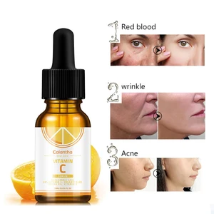 Calantha Brightening Anti-Aging Wrinkle Organic Vitamin C & Hyaluronic Acid Firming 30ml Home Use Face Care Serum