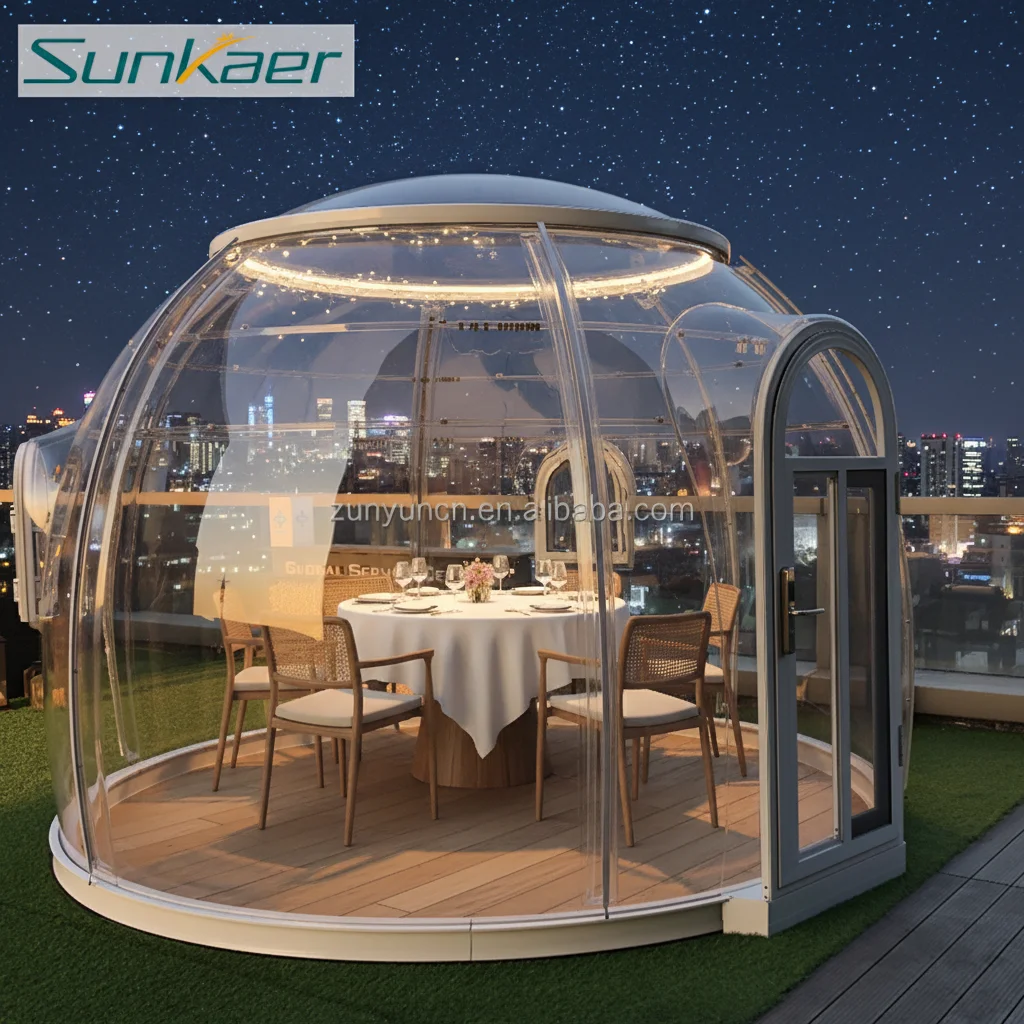 Outdoor Multifunctional Dome Tent Portable Dome Homes Polycarbonate Aluminum House for Sale Prefab Dome Oval House