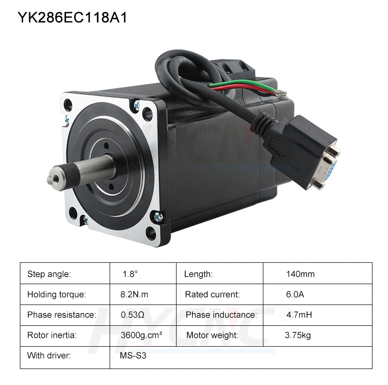 Yako Drive Ms S3 and Motor Ykc286c118a1 Encoder Cable 8meters