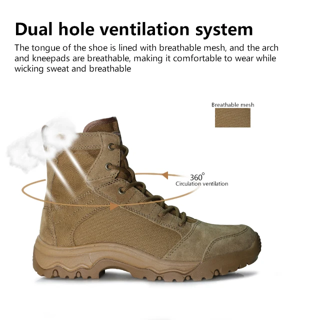 Hanagal 35020 1 пара MOQ 6 дюймов легкие водонепроницаемые износостойкие боевые ботинки Койота оптом тактические для мужчин