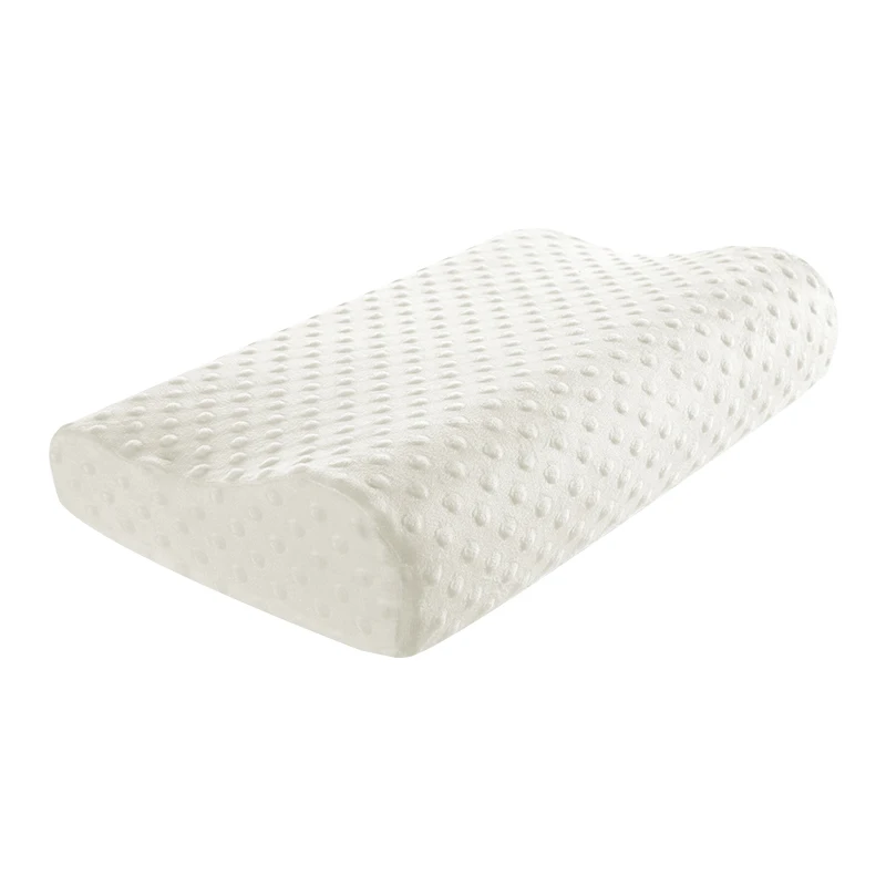 Breathable Cervical Orthopedic Memory Foam Pillow Bamboo Fiber Cover Marine Pattern Neck Pain Relief Contour Design 60x40x12CM