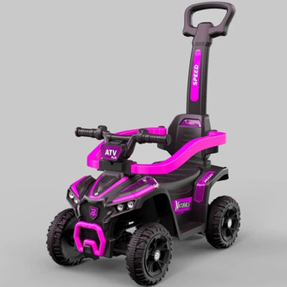 Children's Unisex Colorful Educational Battery-Powered Remote Control Ride-On Car Music Slide Metal Construction 2-7 Year Olds