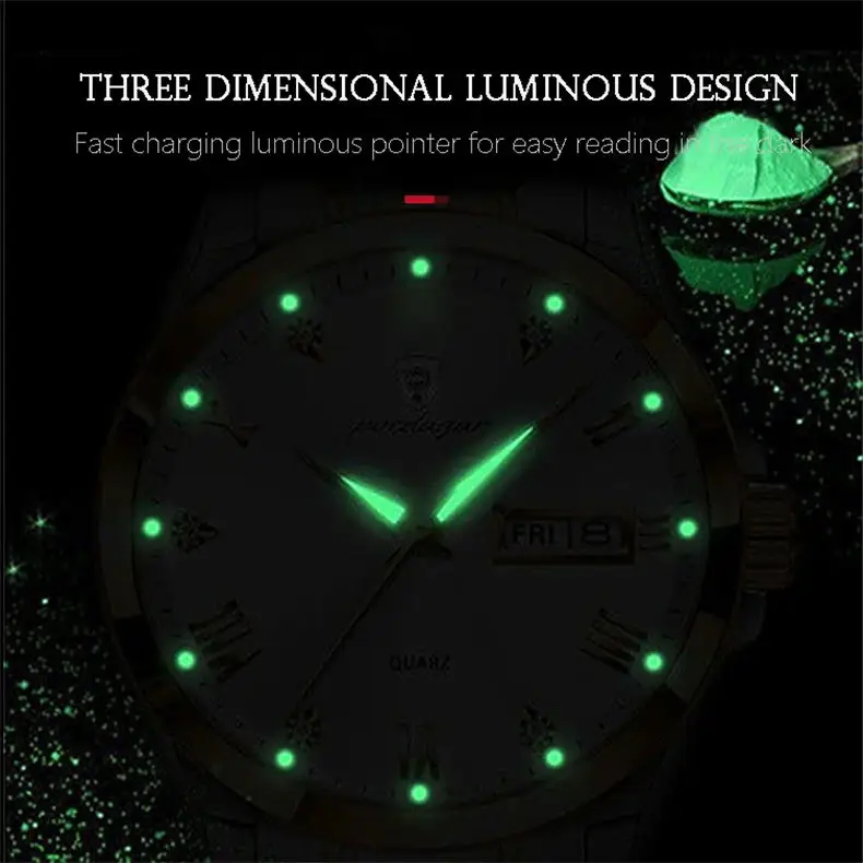 POEDAGAR 895 Men Quartz Watch description image 5