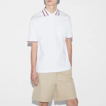 Designer pure cotton gu cc luxury polo shirt for men plus size golf jacquard black polo t-shirts G brand