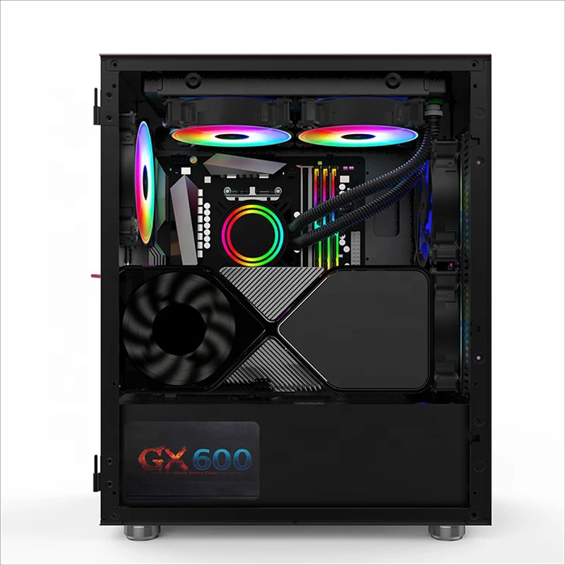 V650 Черный OEM компьютерный корпус игровой микро Atx пк