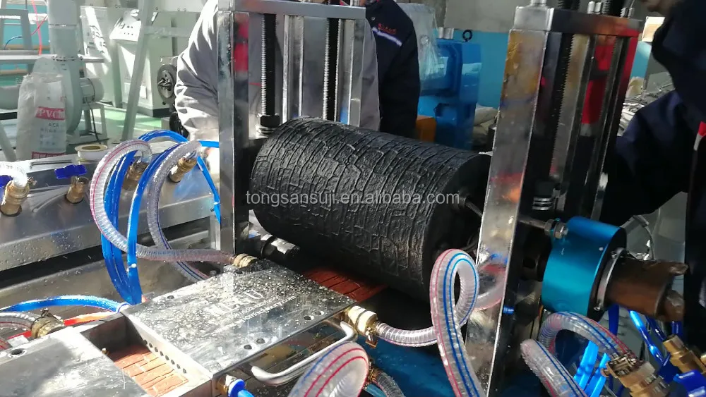 To Make Pattern on Board Surface WPC MDF Emboss Embossed Embossing Machine