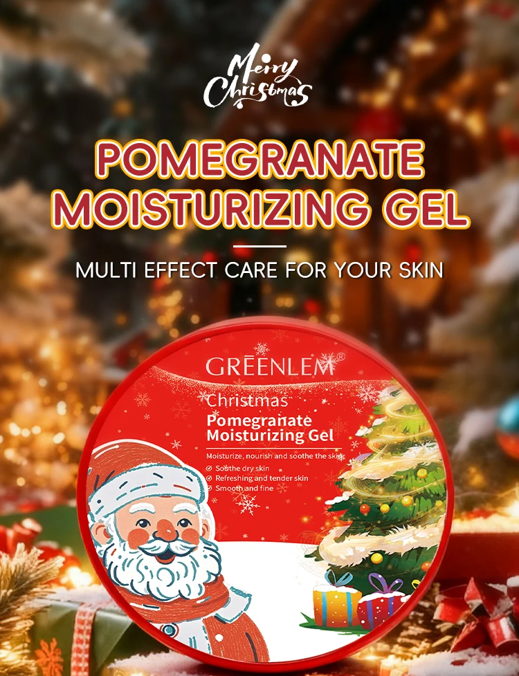 Christmas Gift Set Soothing Anti-Aging Eye Gel with Aloe Vera & Pomegranate for Dark Circles & Puffiness Anti-Wrinkle Feature(pic1)