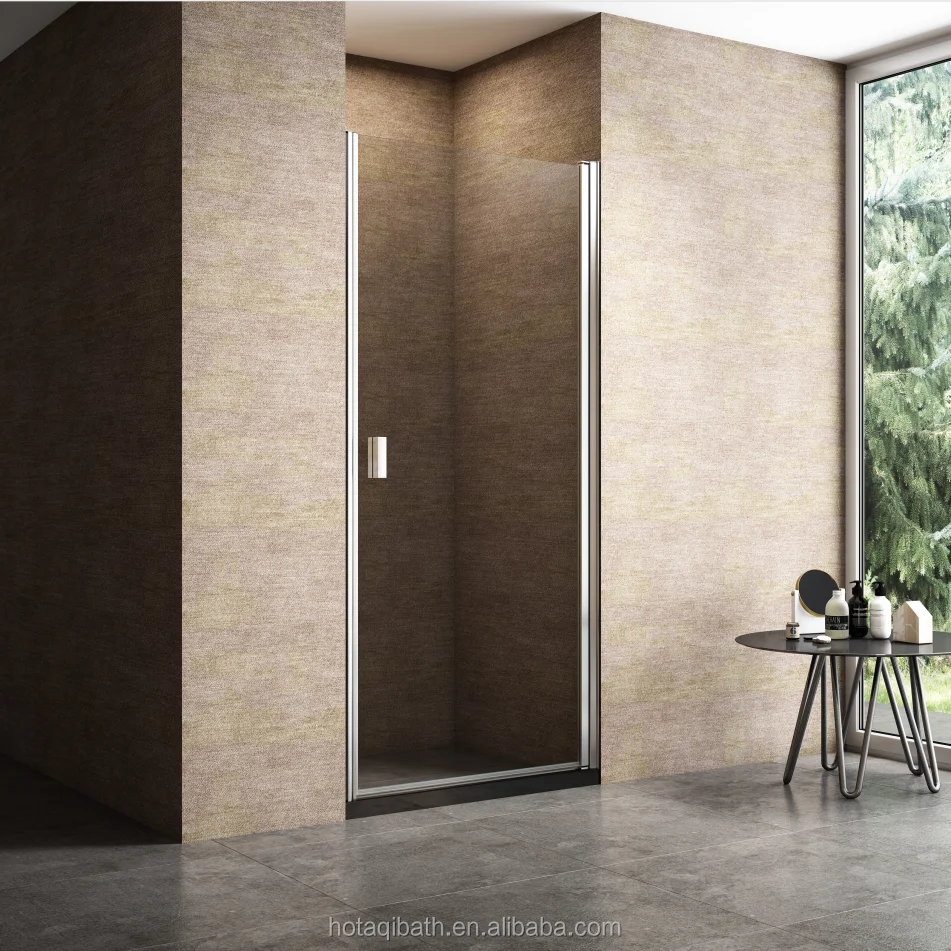 Hotaqi European Shower Cabin Aluminum Pivot Shower Room 6mm Tempered
