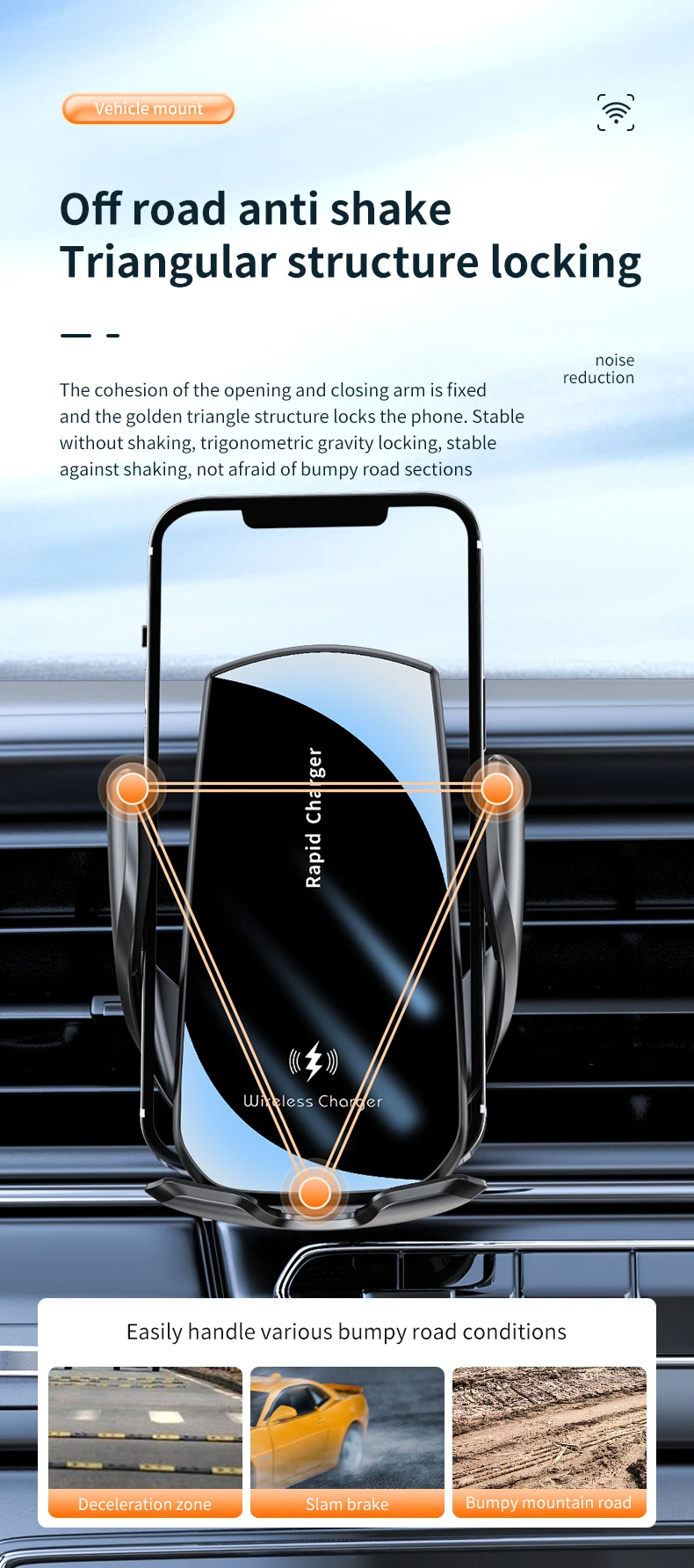 Fast Wireless Car Charger for Quick Phone Charging - Image 6