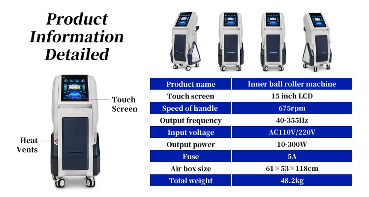 Inner Ball Roller Massage Equipment Rolling Lymphatic Drainage Cellulite Treatment Facial Rejuvenation Body Rollers Massager Wrinkle Remover Skin Rejuvenation Inner ball roller massage equipment slimming massage machine - Honkay roller massage ball,inner ball roller,roller massage,roller ball,inner ball roller machine