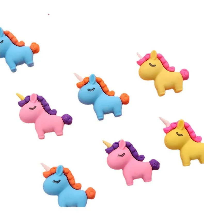 Нетоксичные детские Ластики-карандаши, мини креативный милый набор ластиков-карандашей с единорогом