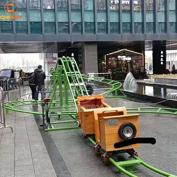 Unpowered Sports Entertainment Parent-child Interactive Games Bicycle Human Pedal Roller coaster