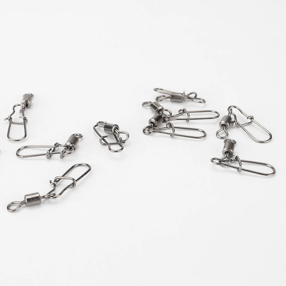 Fishing Rolling Swivel Nice Snap Accessories Line Connector Stainless