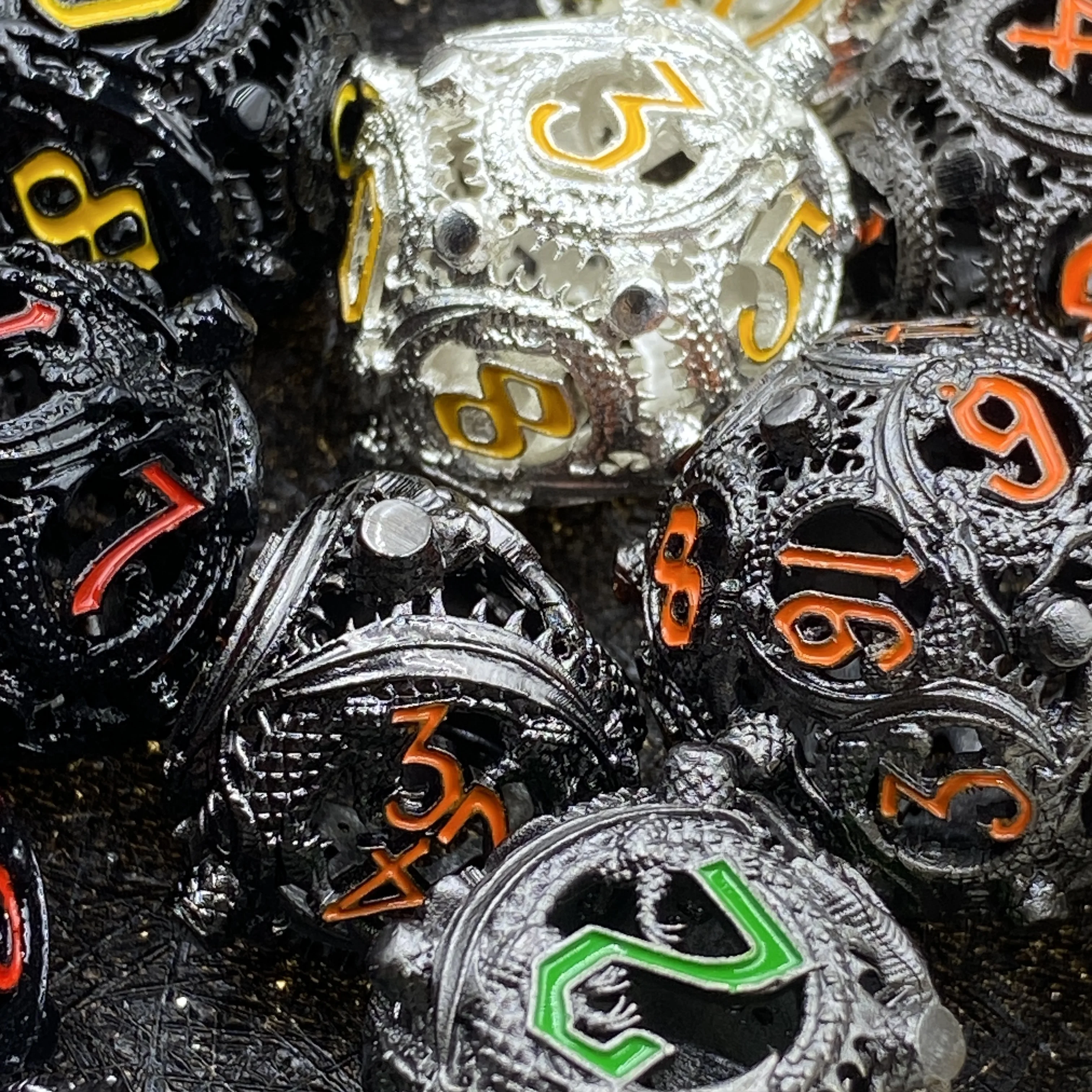 Metal Rpg 16mm Dice Polyhedral Dice Molds Dungeon And Dragon Various